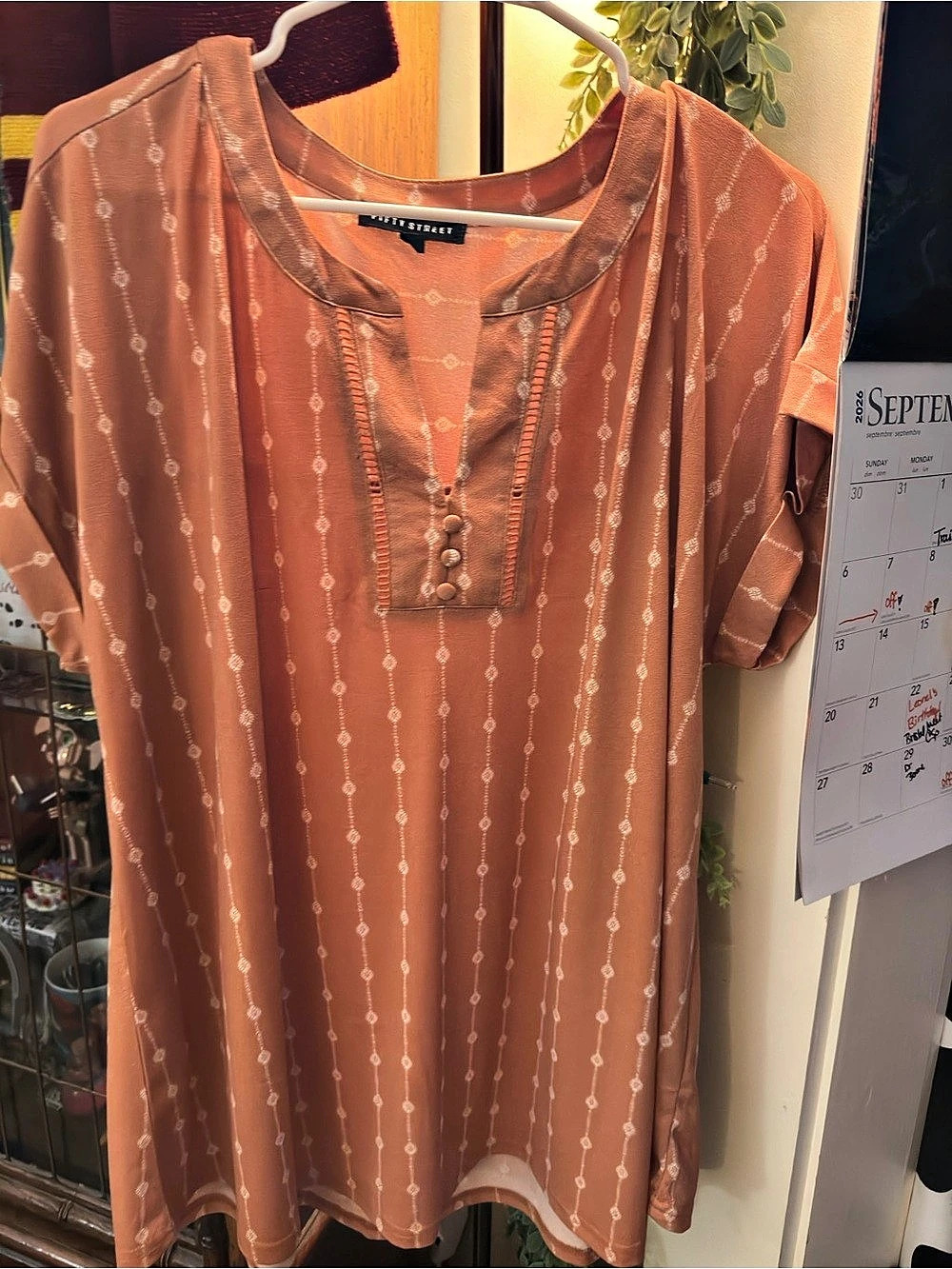 Fifty Street Women's Brown Patterned Tunic
